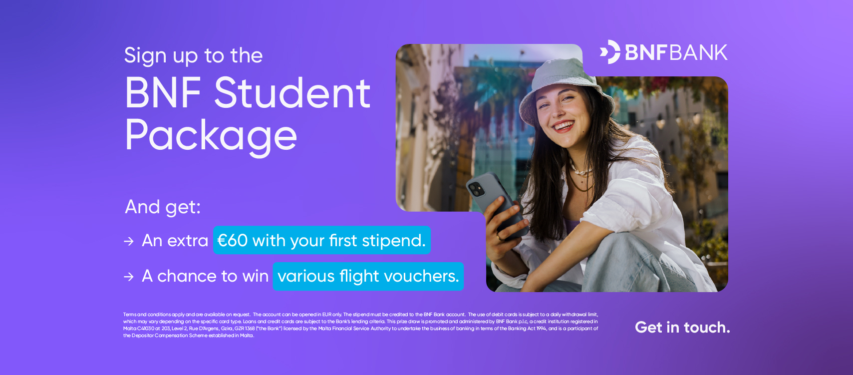 Sign up to the BNF Student Package