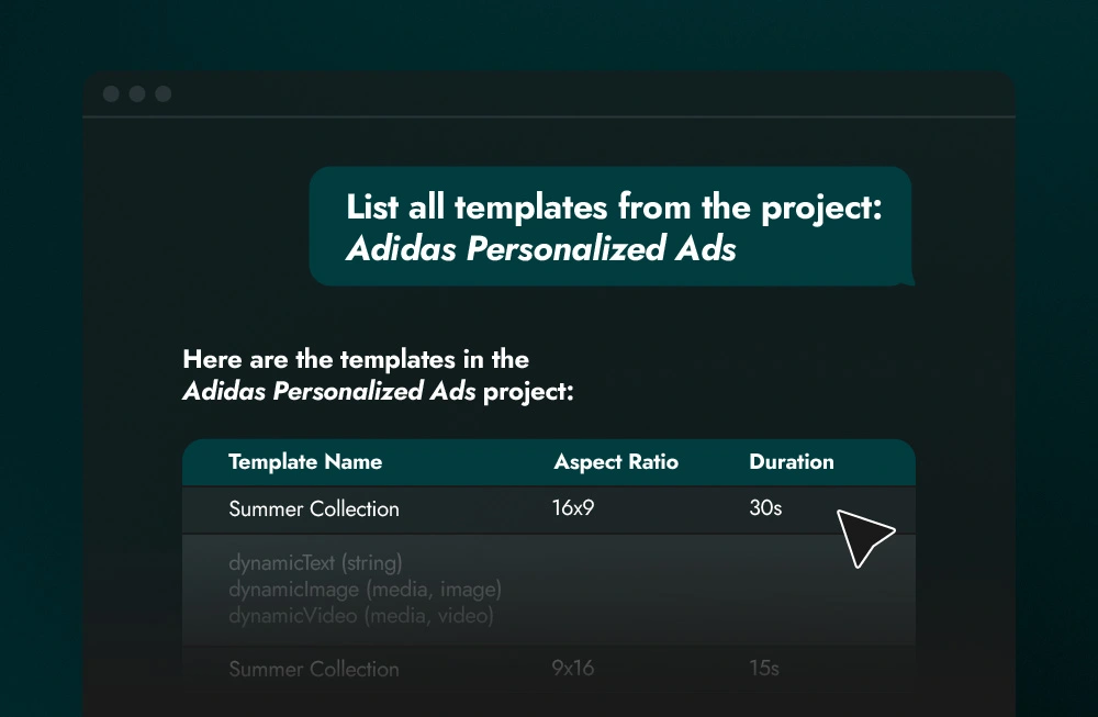 list all templates from the project