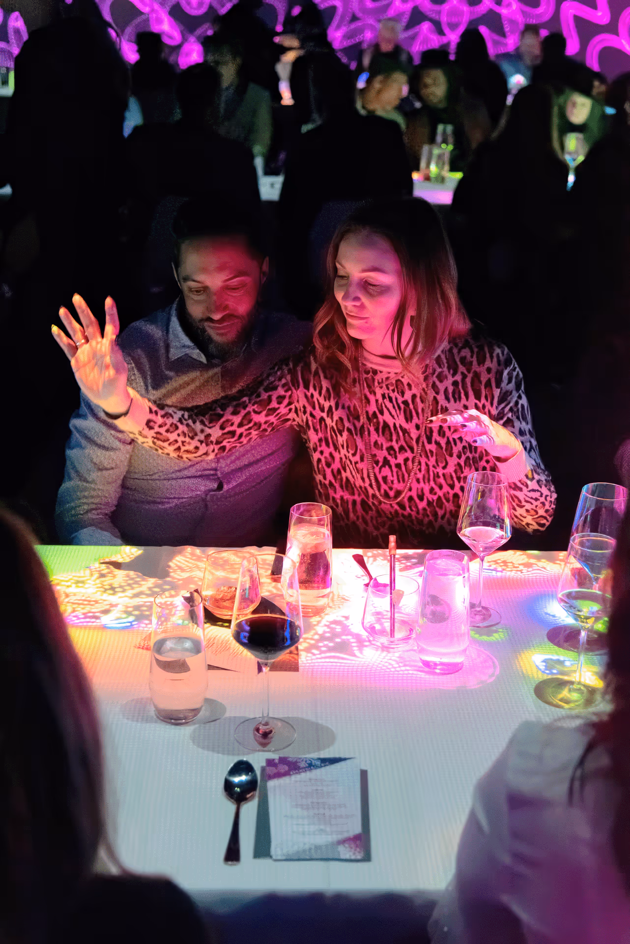 Neon Winter Immersive Dining Electric Playhouse