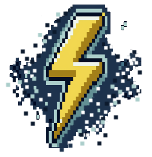 pixel art lightning bolt