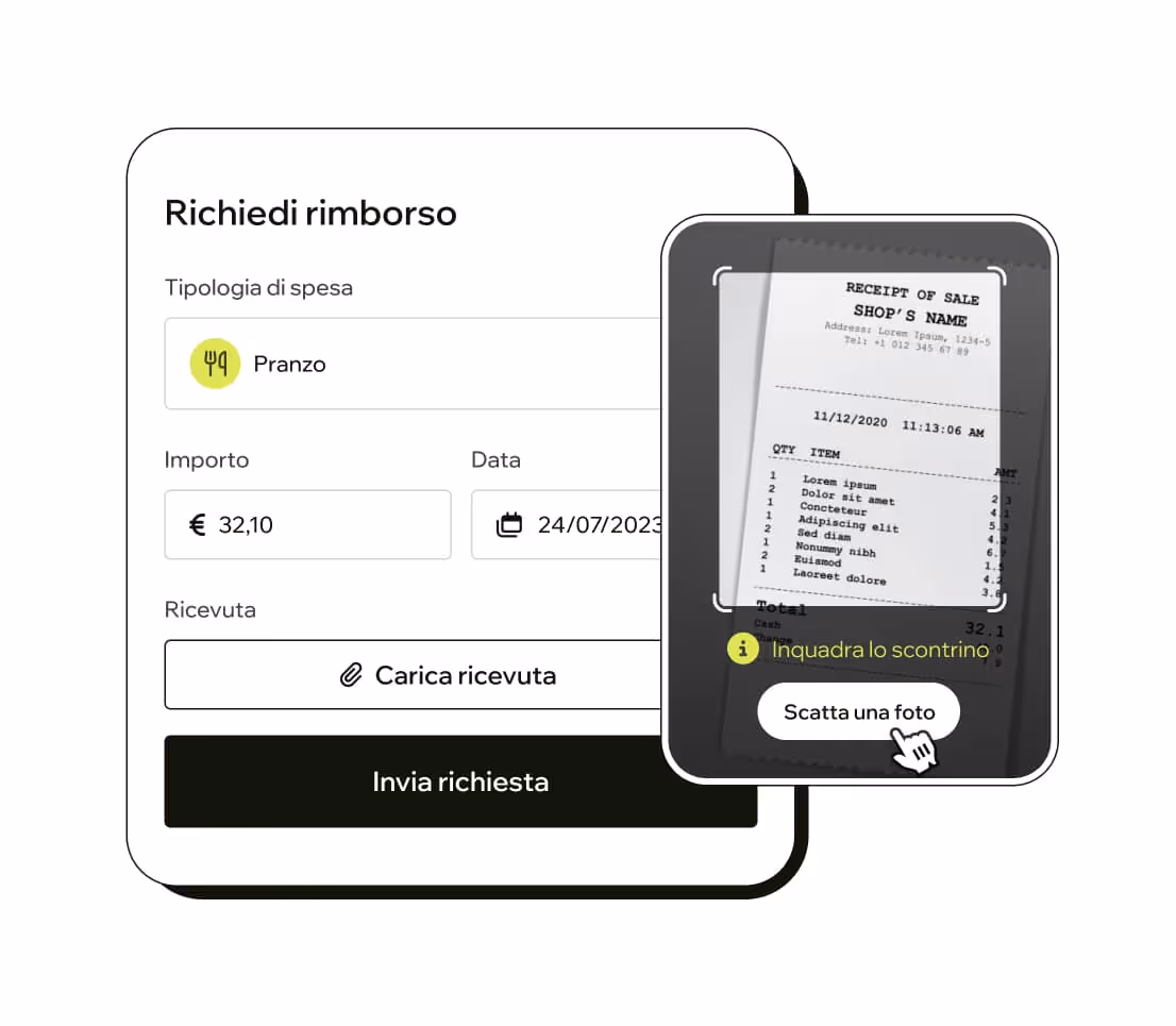 app rimborsi nota spese da scontrino