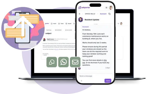askporter's outbound communications module