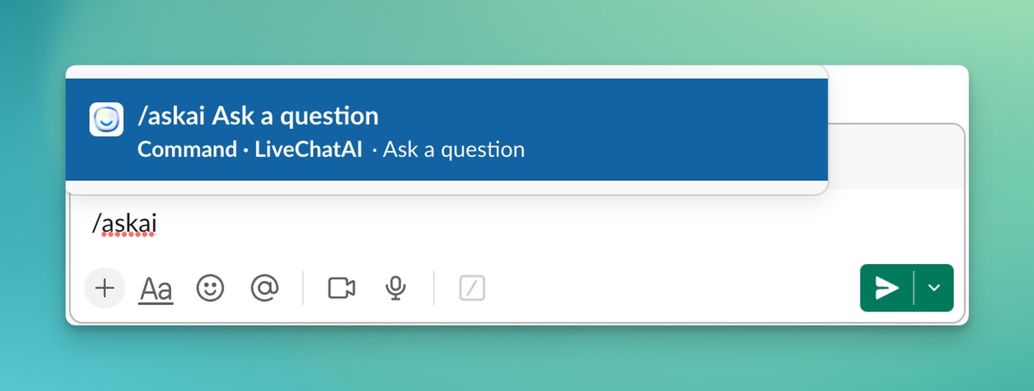 askai configurations on Slack 