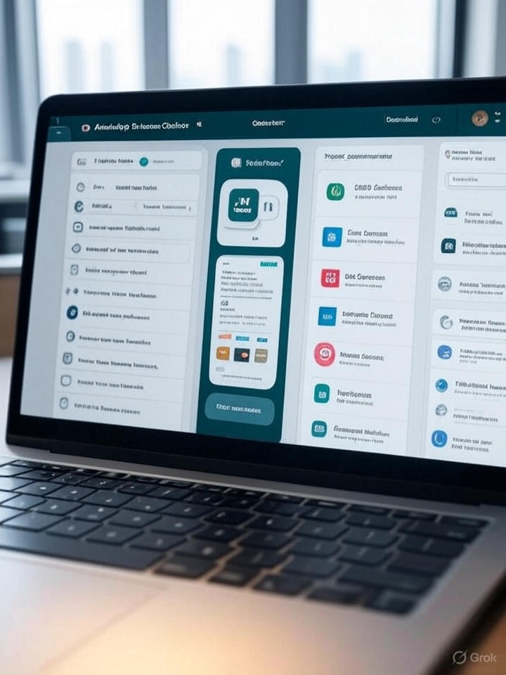 Creative image for the title: "Key Features to Look For in a WhatsApp Business Chatbot"