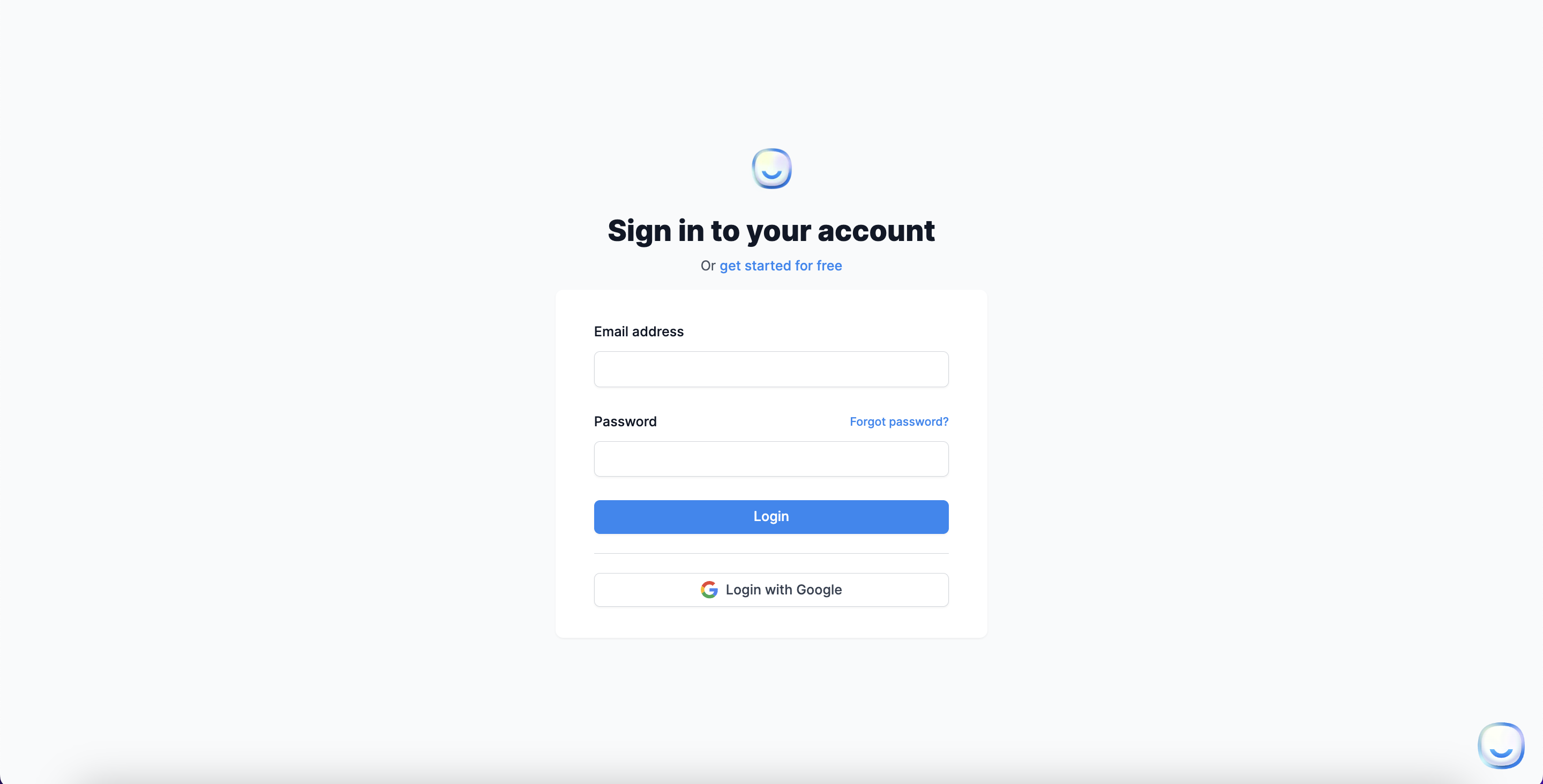 LiveChatAI sign-in page