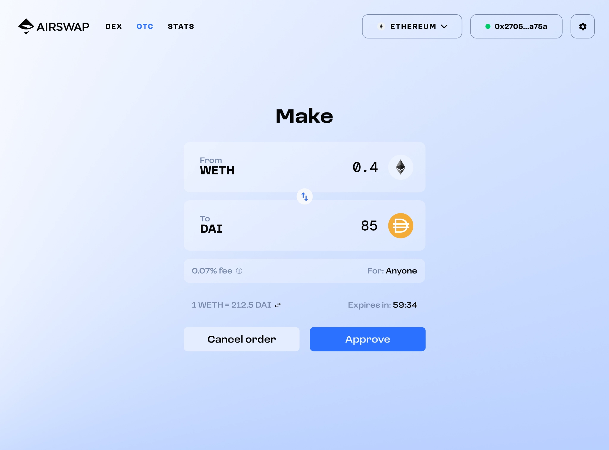 AirSwap OTC Maker - Swap any token