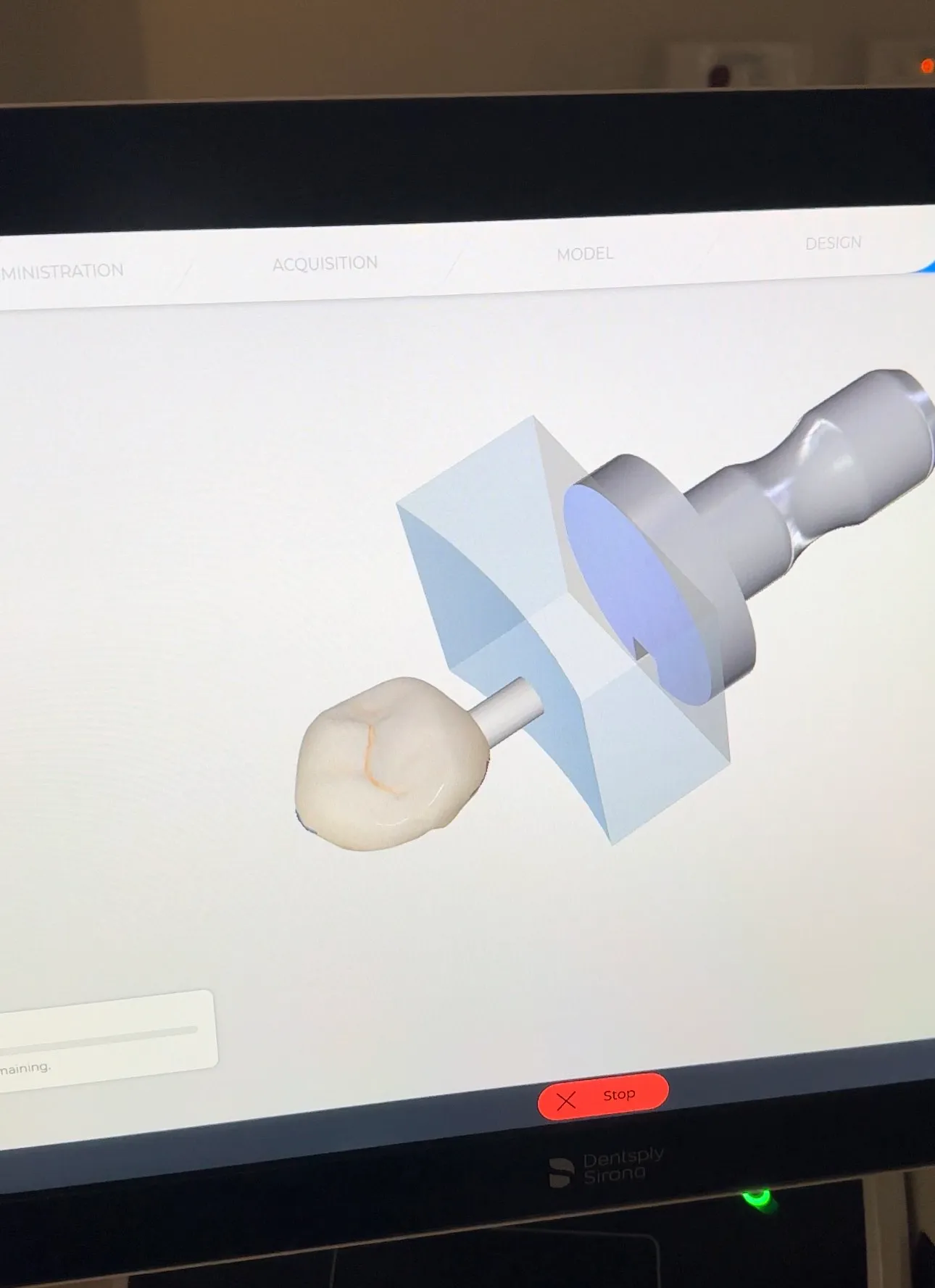 A patient at a doctor's appointment at the Smile Society clinic