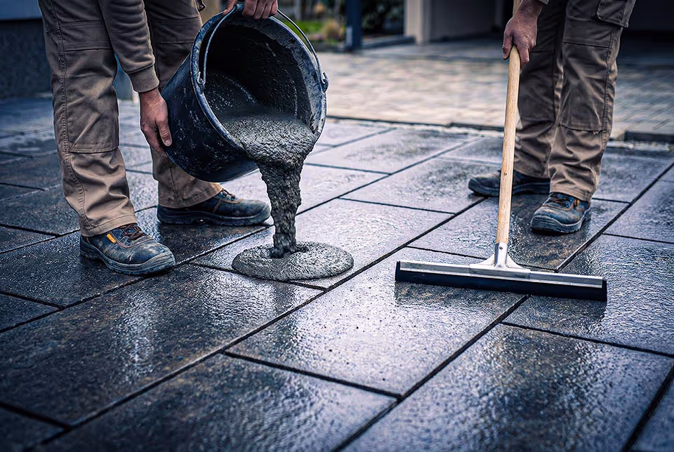Feste Fuge: Pflasterfugenmörtel für unkrautfreie, wasserdurchlässige Flächen