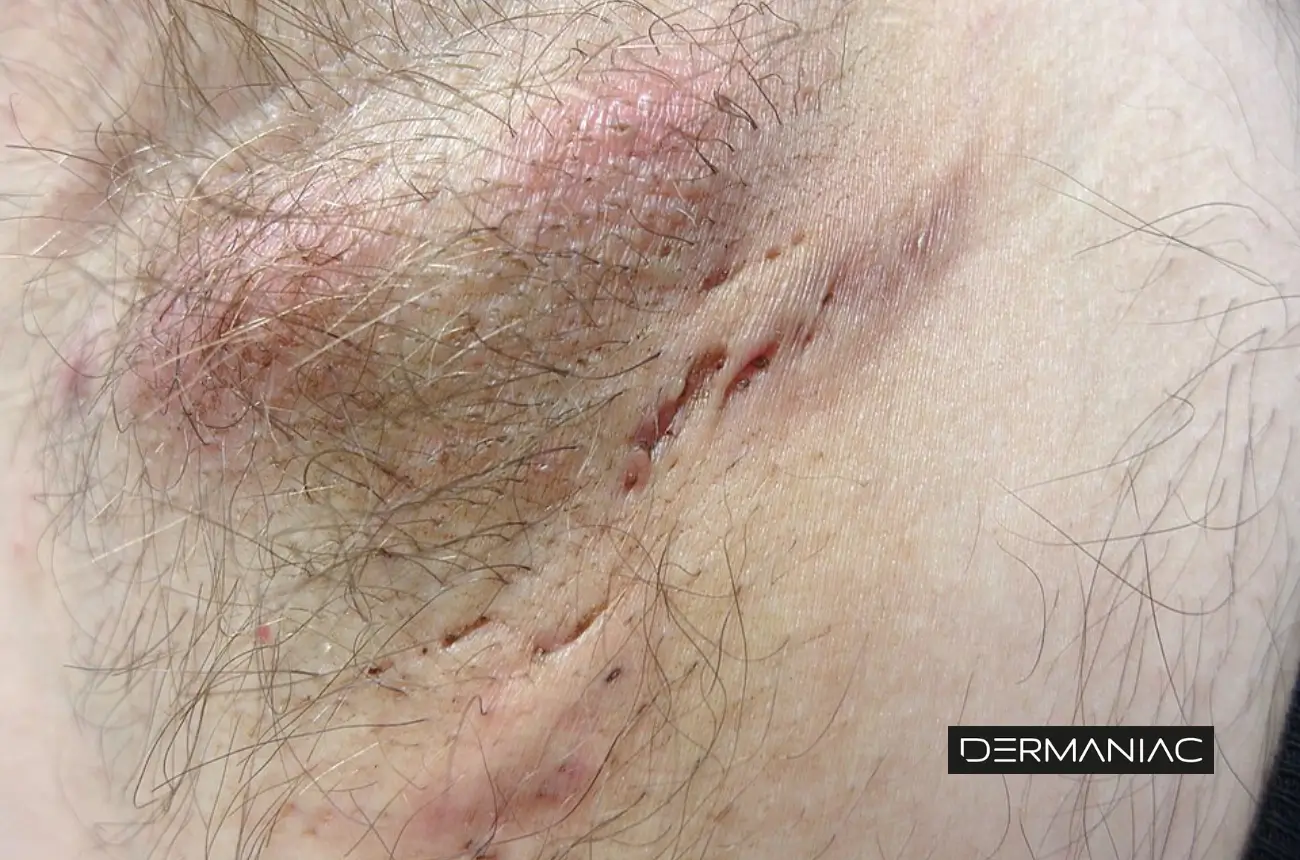 Caso de Hidradenitis supurativa  tipo II en axila de paciente
