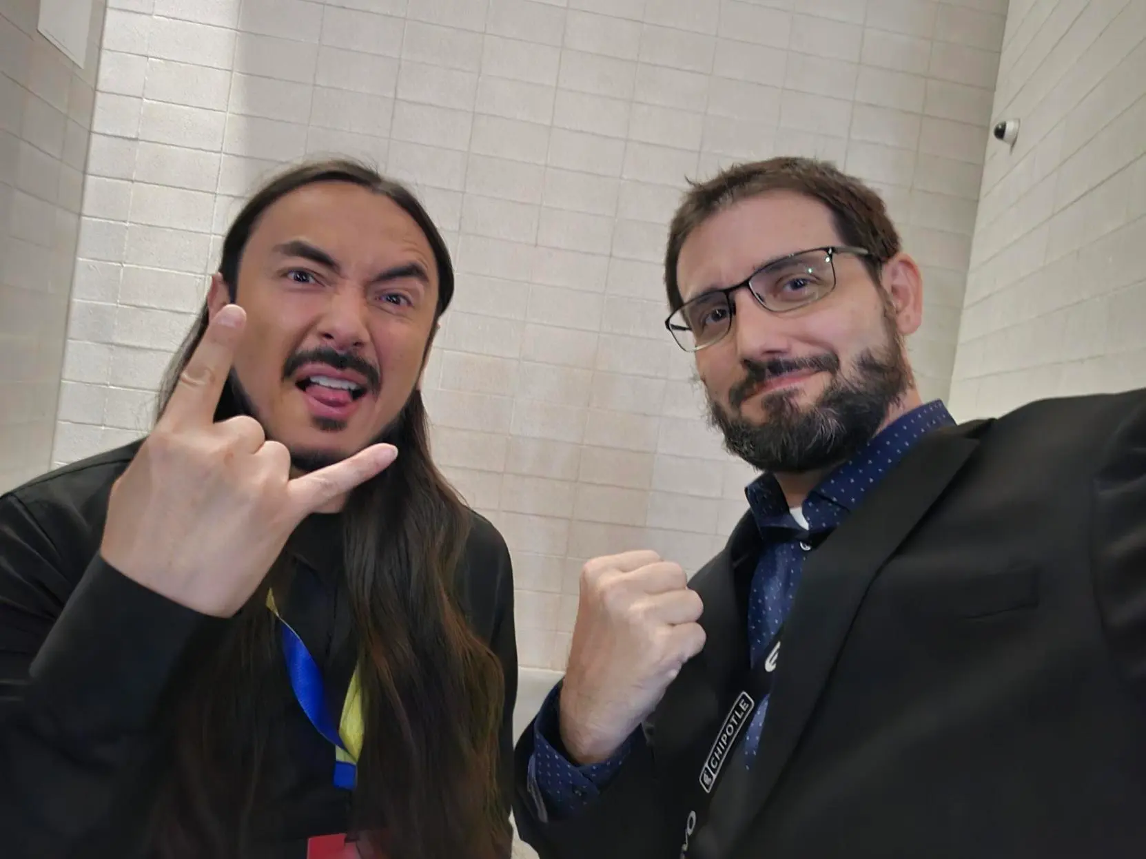 Thrash Heavy and Keits posing for a picture