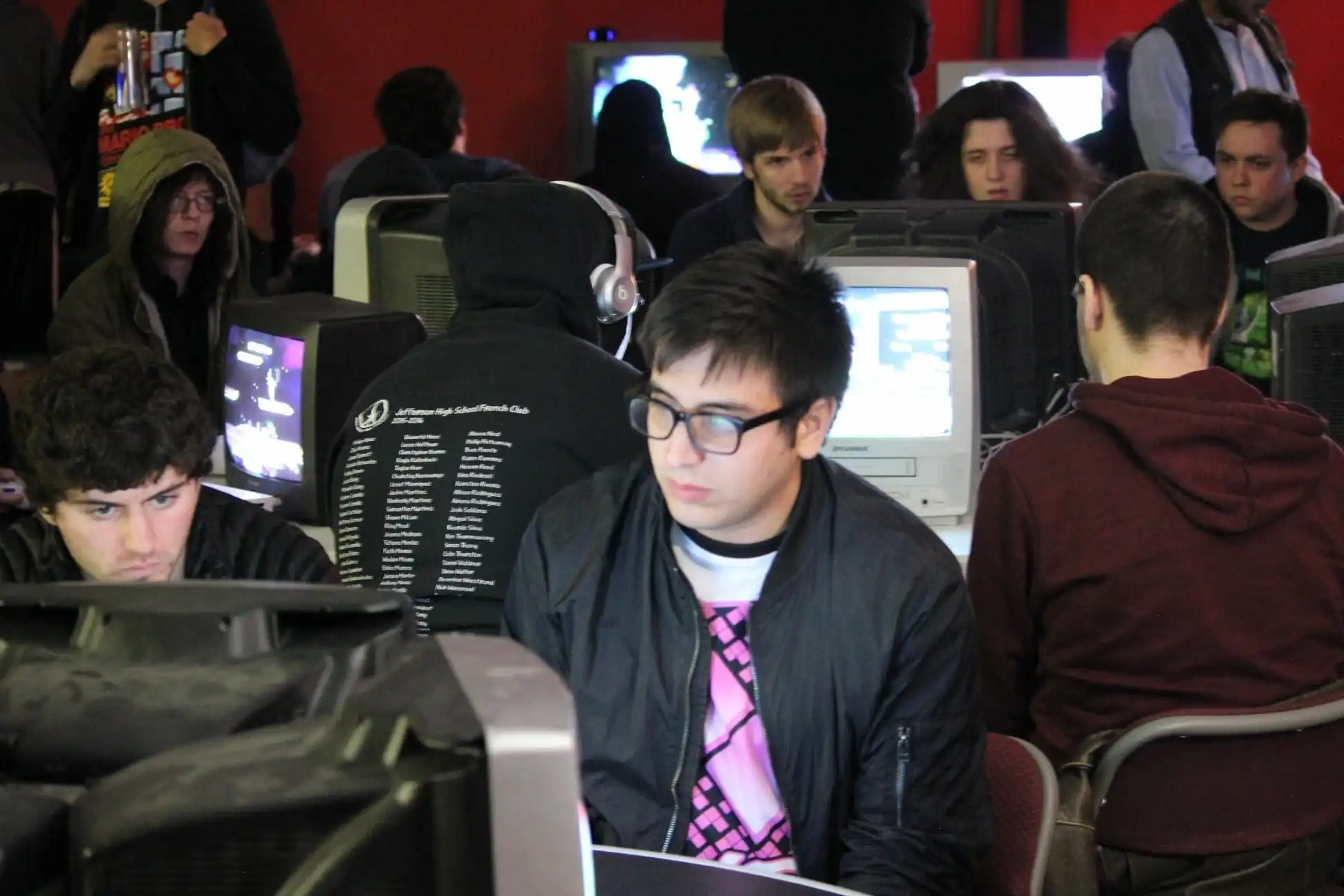 Steve competing at a local smash melee tournament