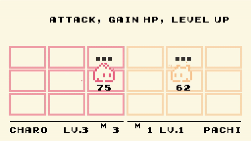 A gif of gameplay of Steve's "YOMIBA"