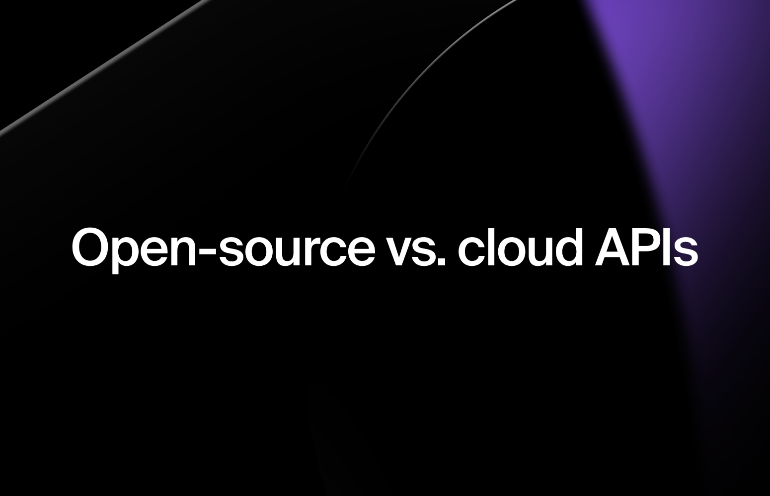 Should you host an in-house speech-to-text solution or outsource to an API provider?