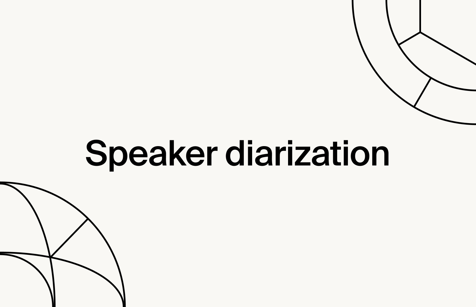 What is speaker diarization?