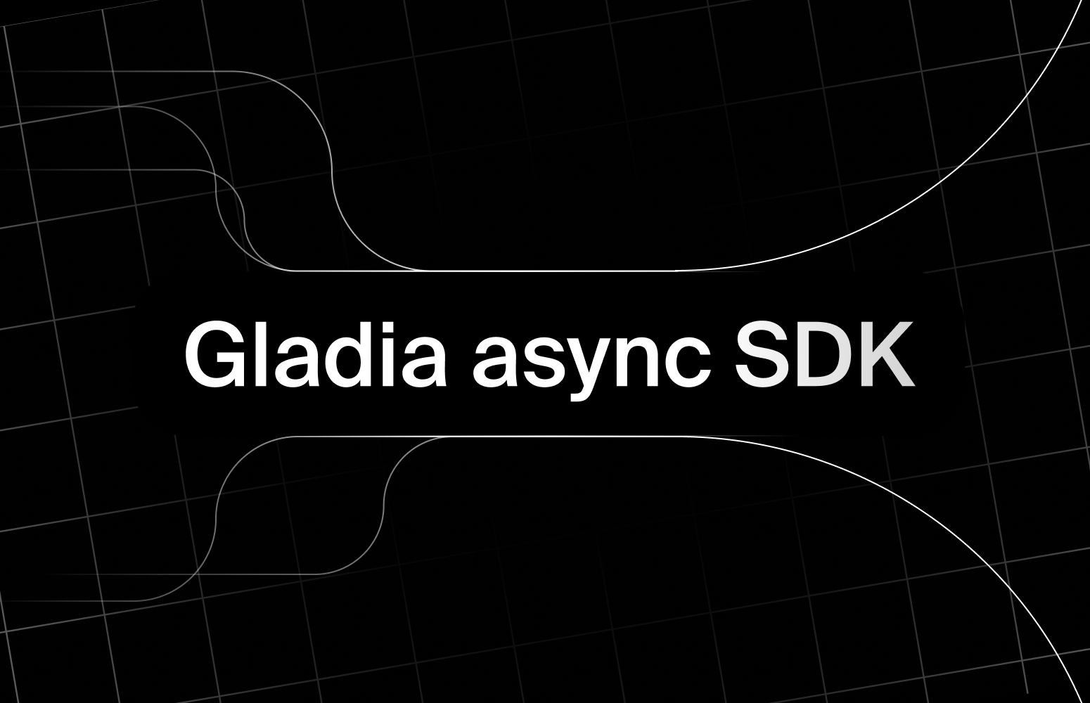 Transcribing audio with Gladia's async SDK