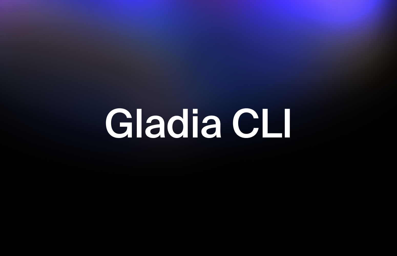 Gladia CLI: transcribe audio from your terminal in one command