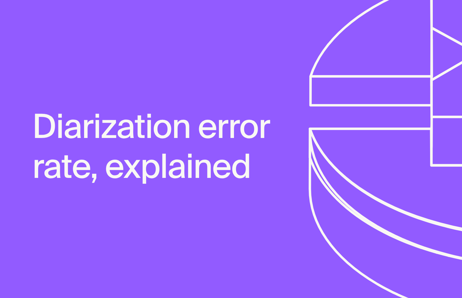 Diarization error rate (DER) explained