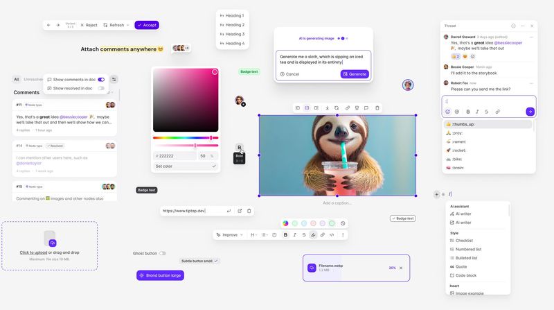 Tap Component Ui Tiptap UI Components & Templates