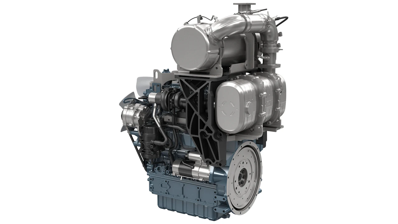Kubota engine repair for a heavy-duty diesel engine with turbocharger and emissions components shown for service.
