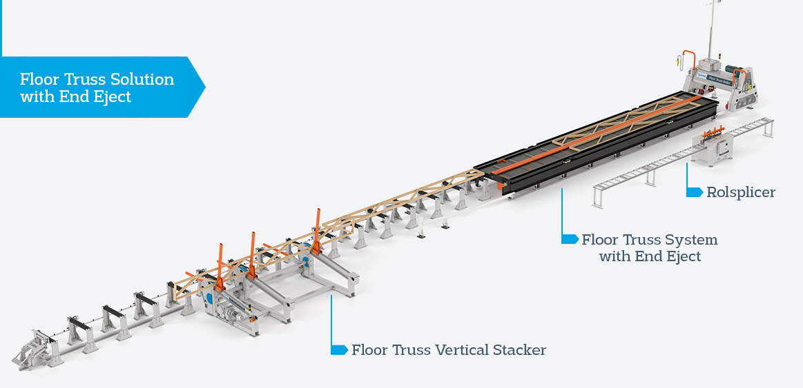Spida Machinery - Floor Truss Solution with End Eject