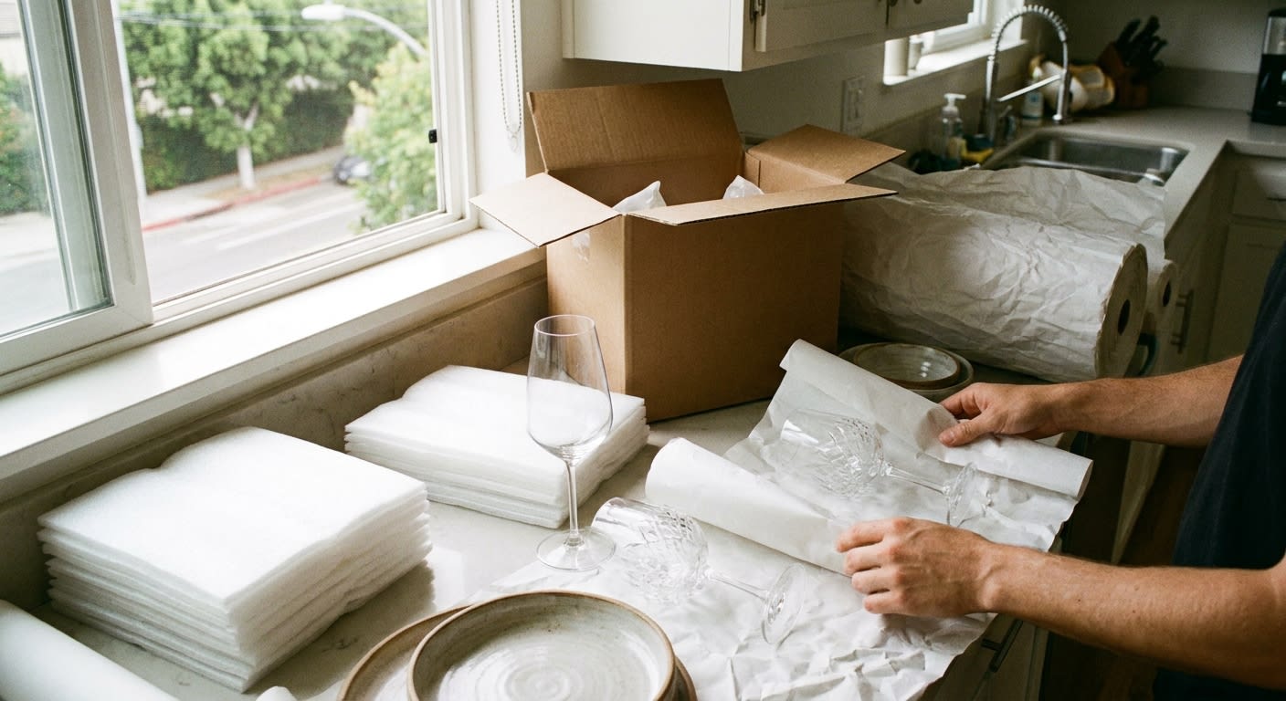 Packing Fragile Kitchen Items Moving: LA 2026 Guide