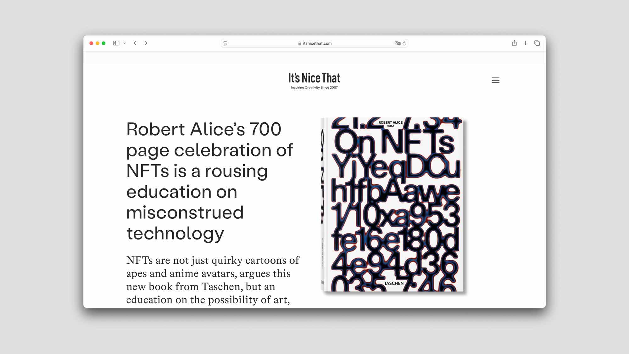 Robert Alice’s 700 page celebration of NFTs is a rousing education on misconstrued technology