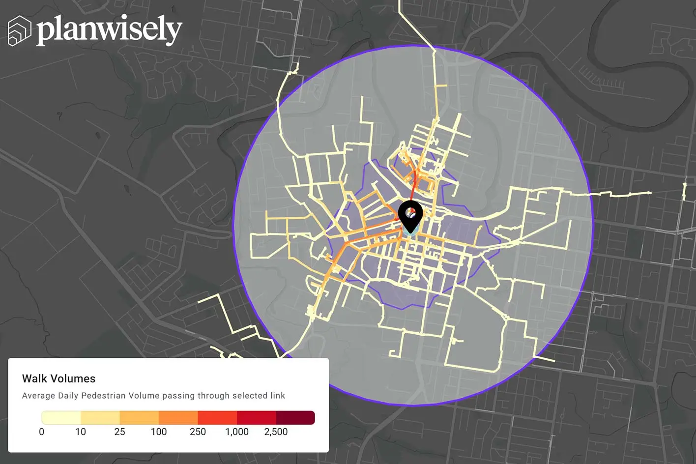 Activity centre travel patterns