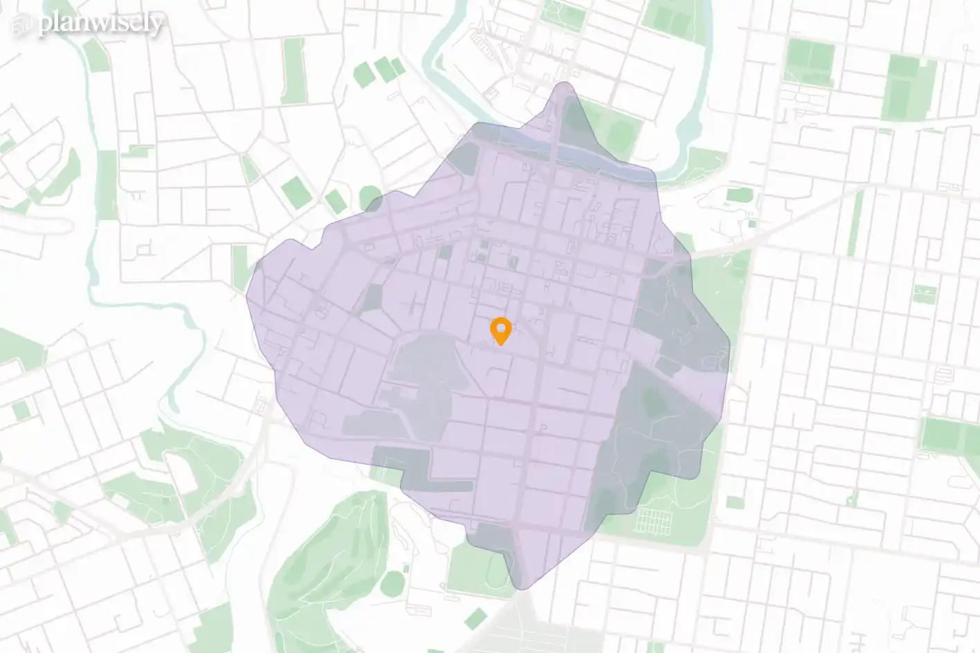 15min walk catchment