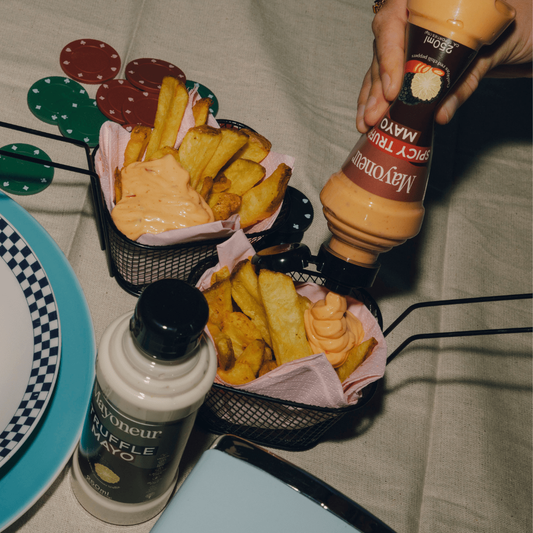 Ambachtelijke friet met spicy truffle mayo