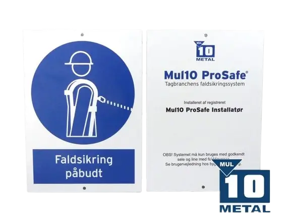 "Fall Protection Required" regulatory sign from Mul10 ProSafe