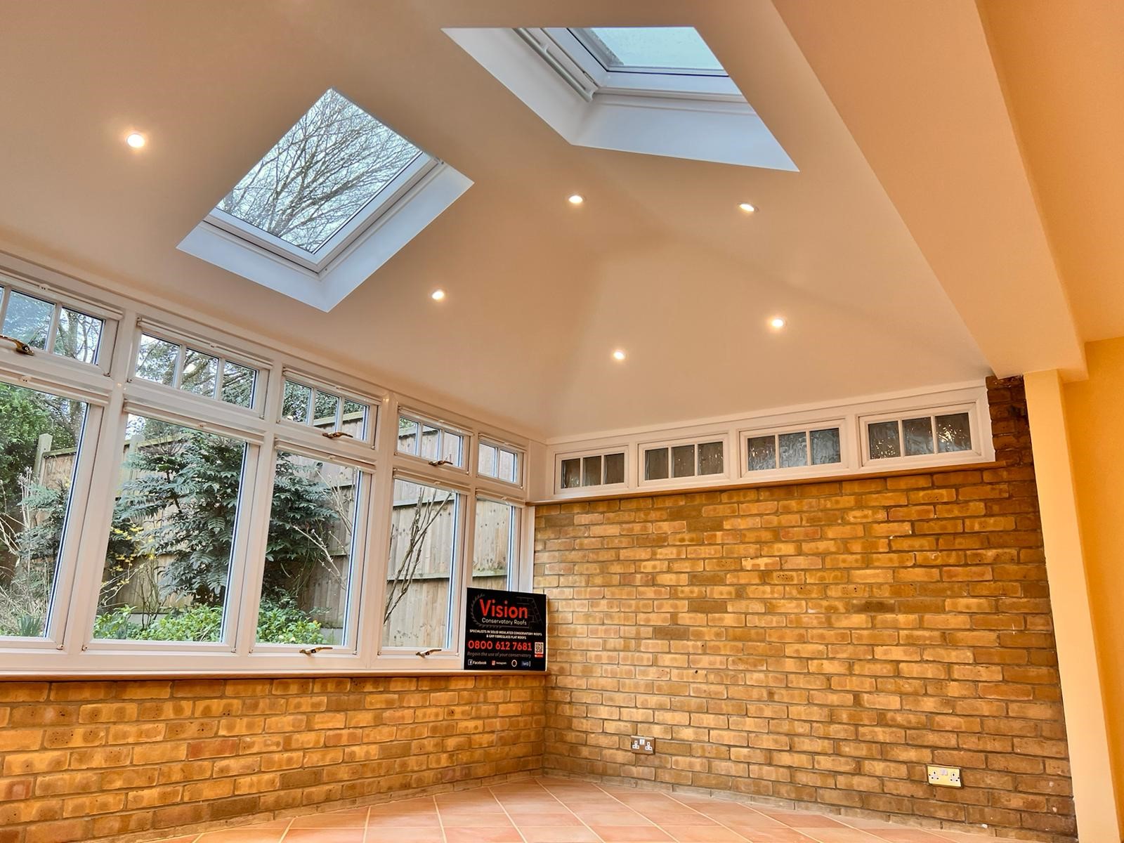 tiled conservatory