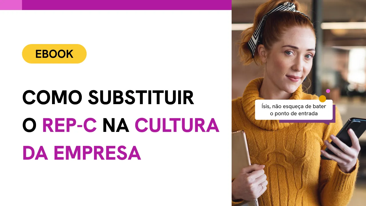 Capa do ebook com mulher sorrindo e segurando um celular 