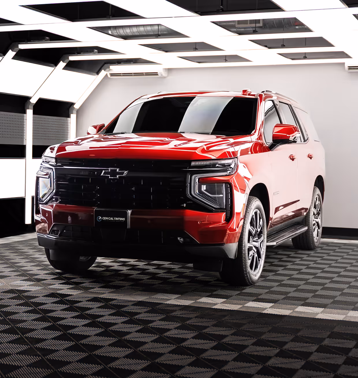 Two mustangs in the CenCal shop floor