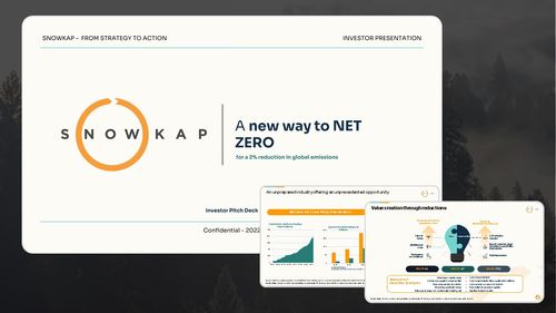 A net zero Saas company, Snowkap's presentation thumbnail