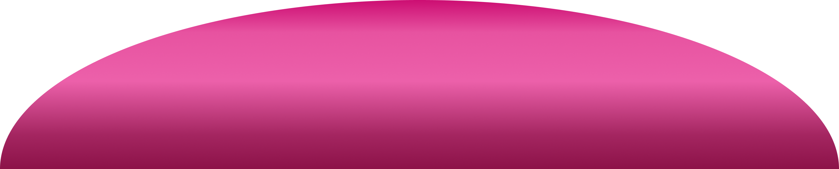 Horizontal oval shape with a pink to dark magenta vertical gradient.