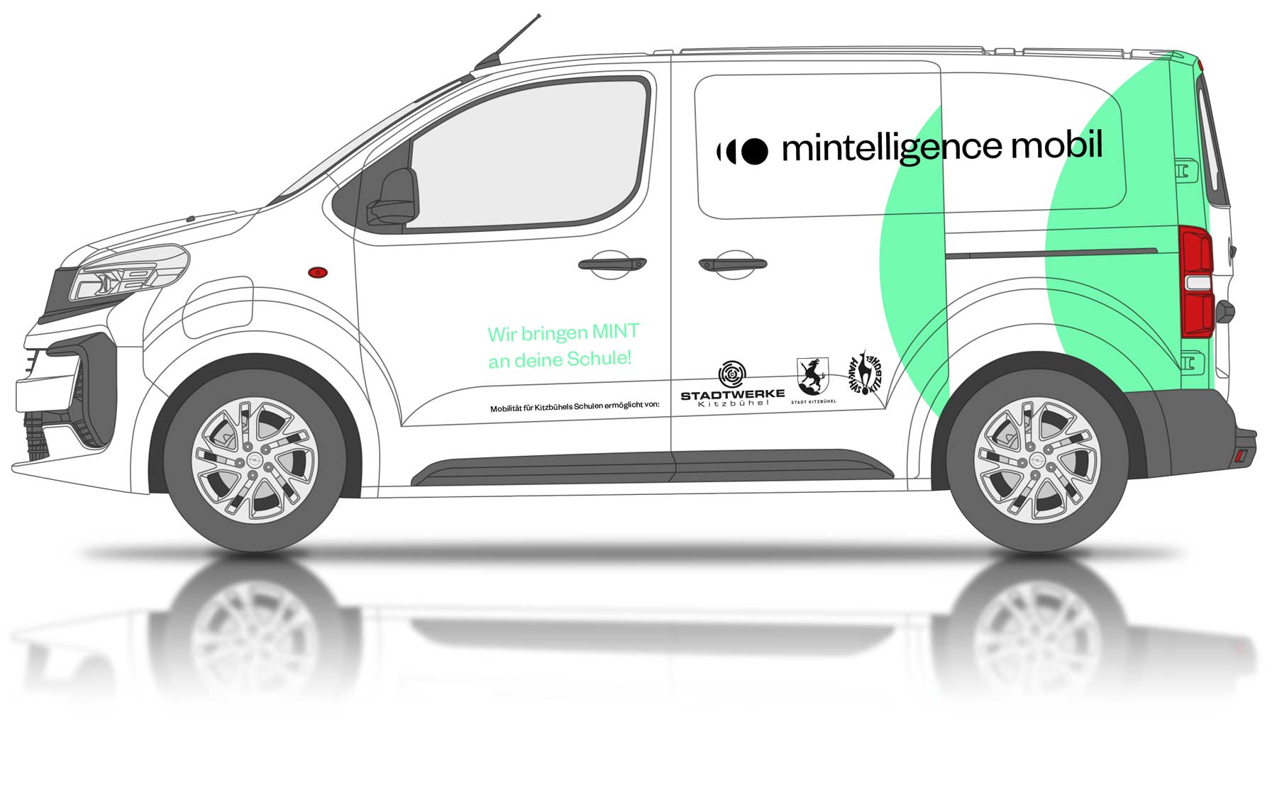 Eine Planzeichung des Mintelligence Mobils.