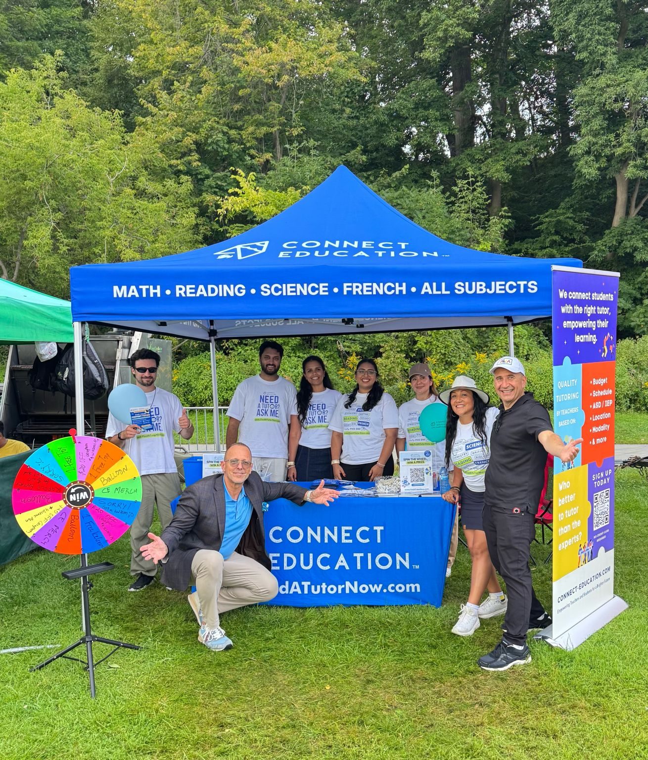 The Connect Education team at their booth at Salsa in Niagara Falls