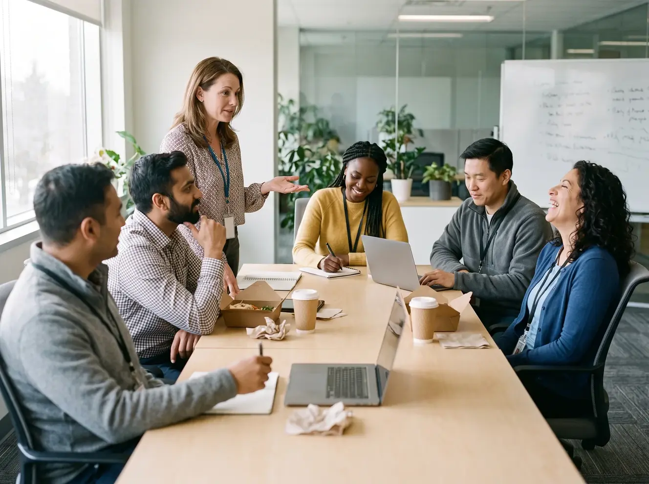 A Connect Education Lunch and Learn session with a workplace team