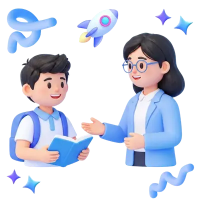 Tutor with a kid