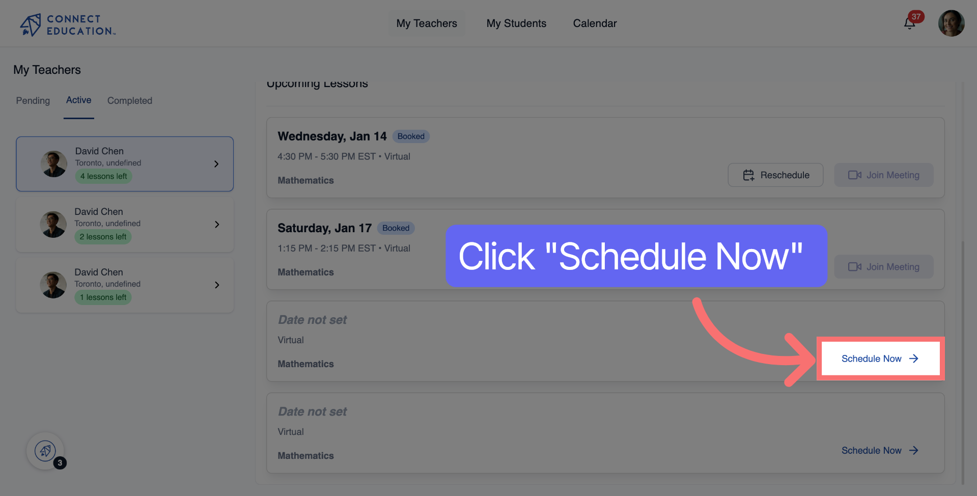 Initiate Scheduling