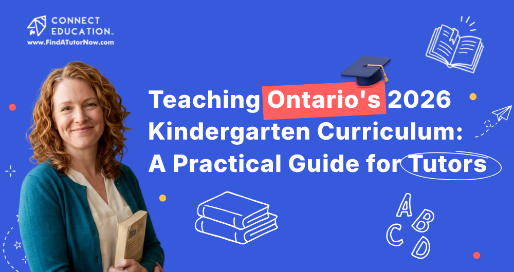 Connect Education blog post banner with kids and teachers
