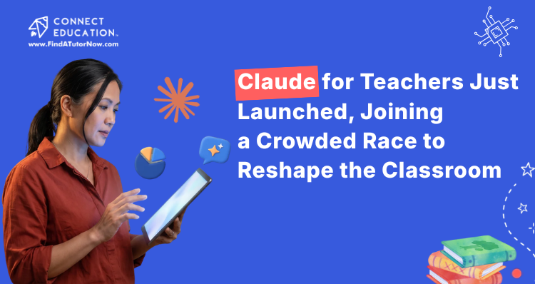 Connect Education blog post banner with kids and teachers