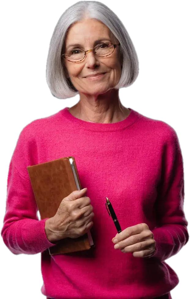 Parent smiling at a tutor match on her phone