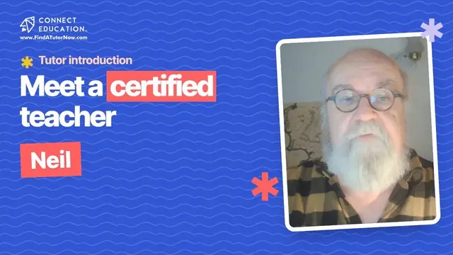 Video introduction: Neil, a certified teacher on Connect Education