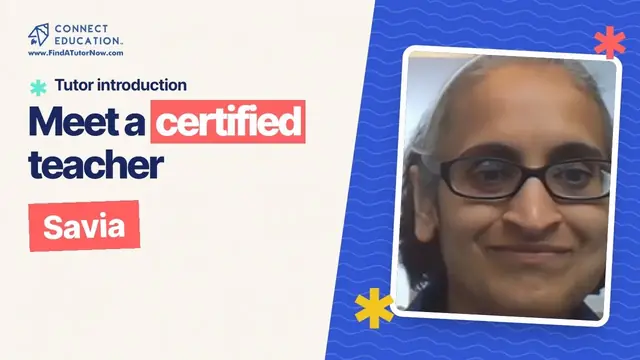 Video introduction: Savia, a certified teacher on Connect Education