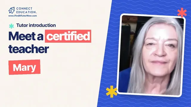 Video introduction: Mary, a certified teacher on Connect Education