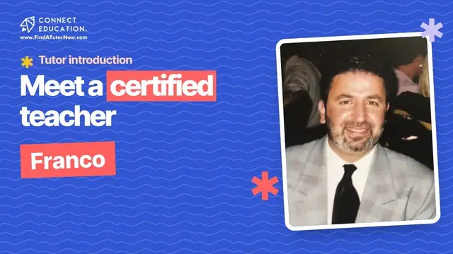 Video introduction: Franco, a certified teacher on Connect Education