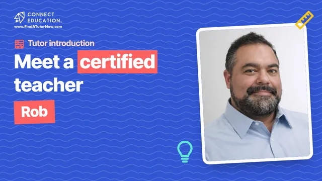 Video introduction: Rob, a certified teacher on Connect Education