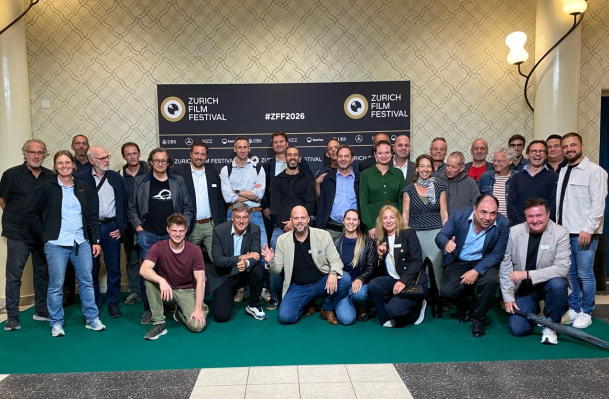 Kinobetreiber und Partner am Event der Audio-Ciné AG am Zurich Film Festival 2026 – Foto: Audio-Ciné AG
