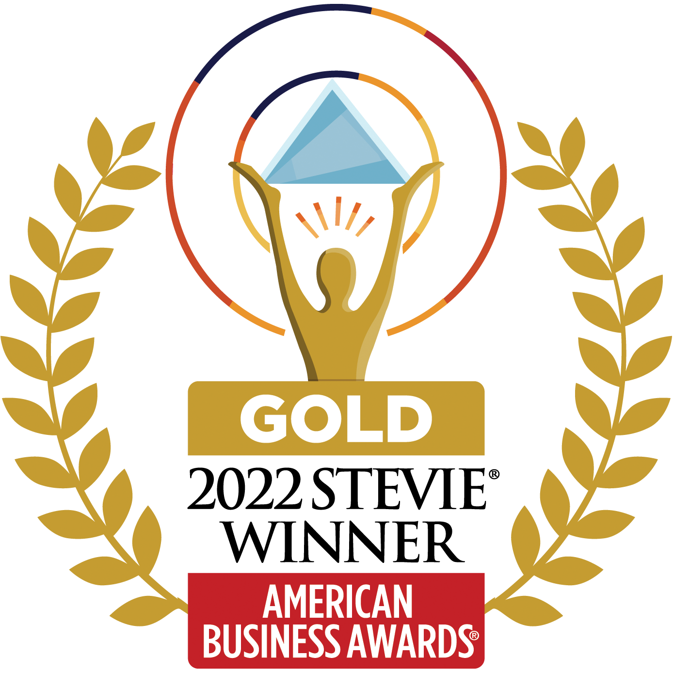 American Business Awards Gold 2022 Stevie Winner logo